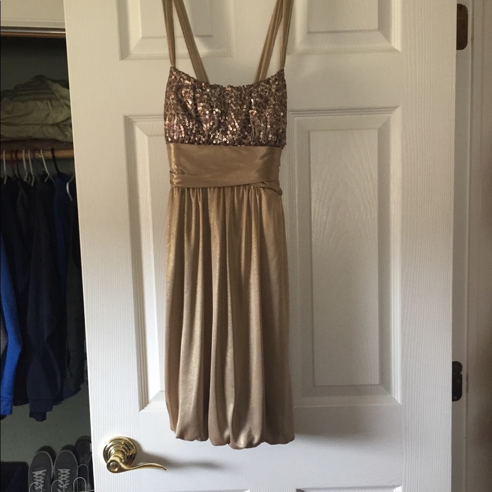 Gold dress